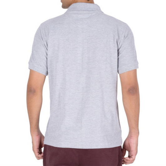 Solid Polo T-shirt with logo on left chest - 180 GSM