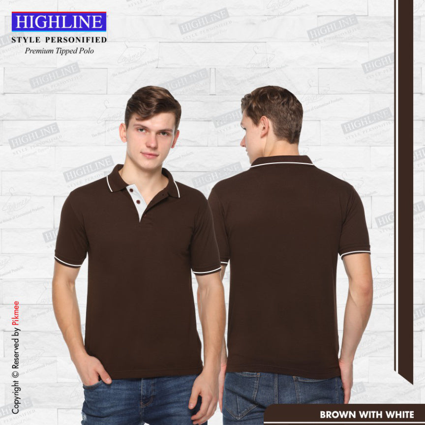 Brown with White