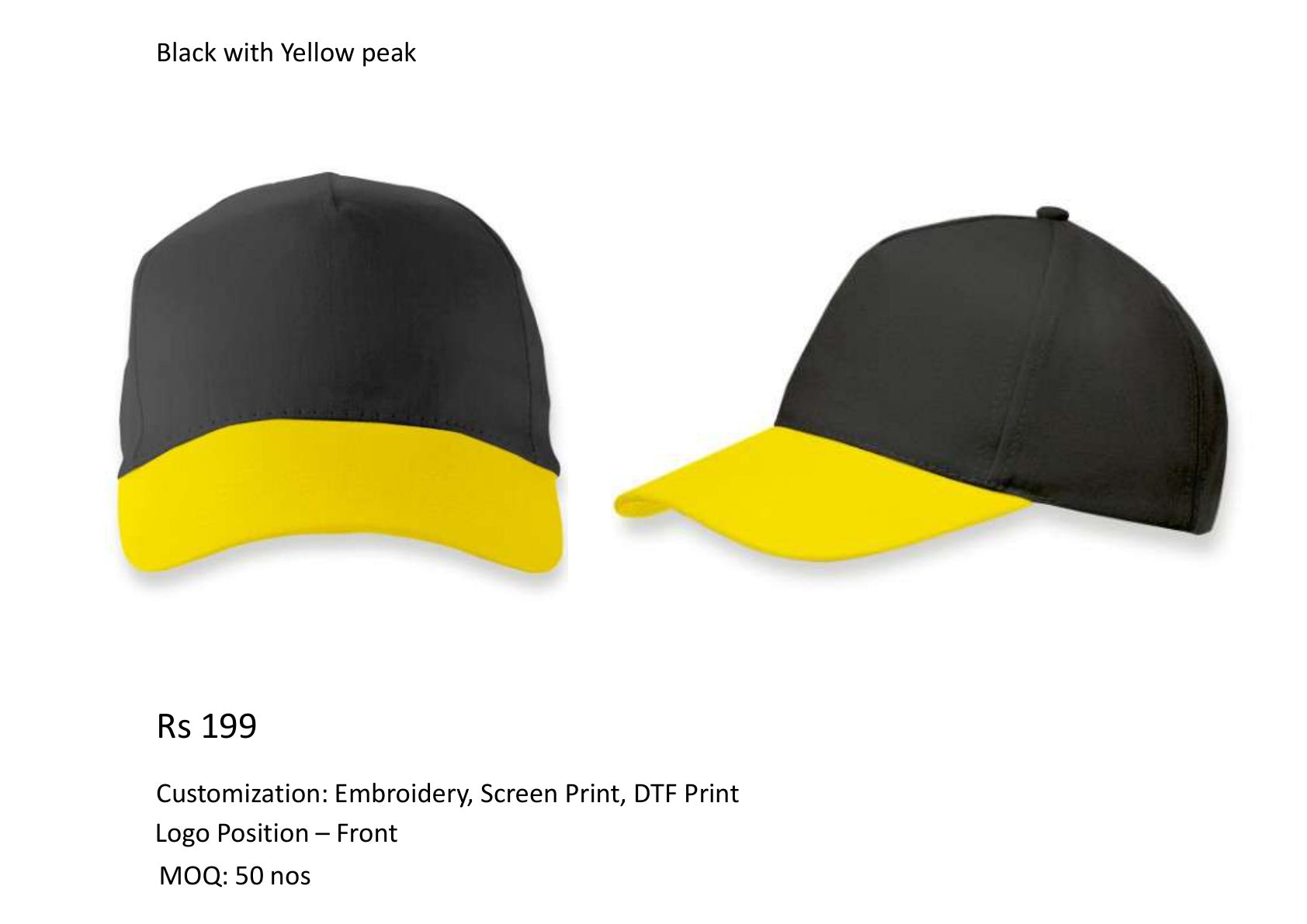 Black with Yellow