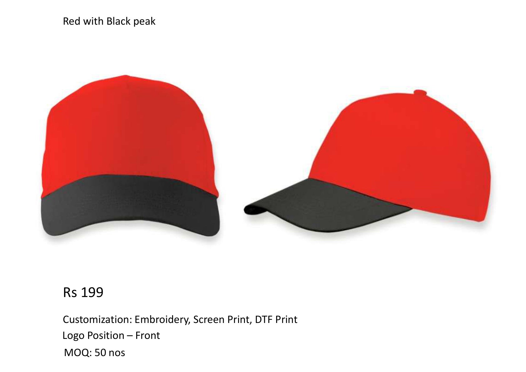 Red with Black