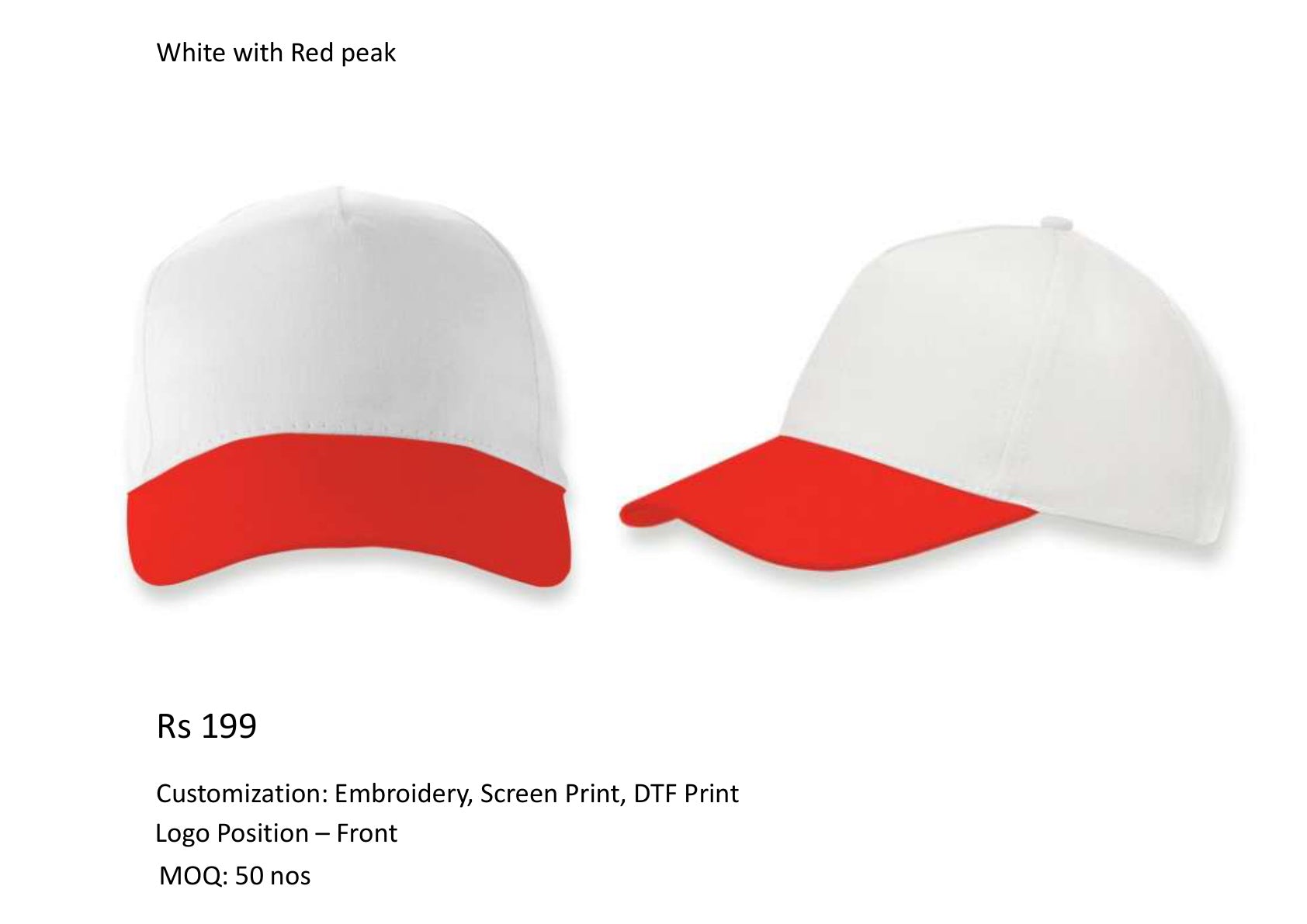 White with Red