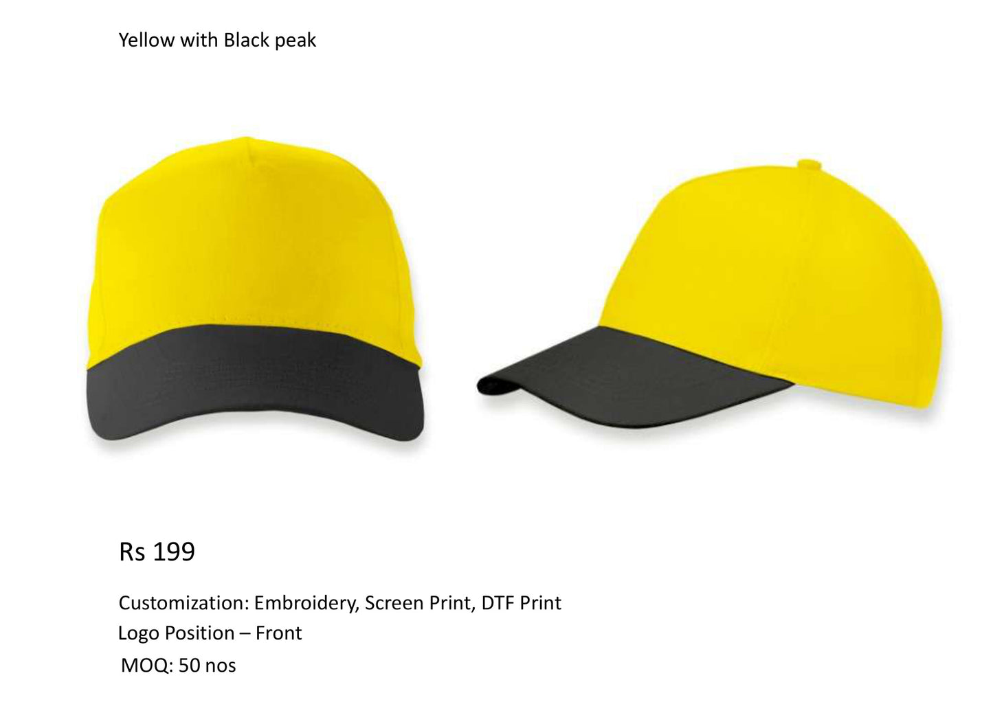 Yellow with Black