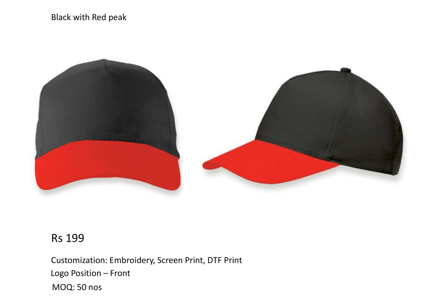 Black with Red