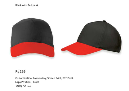Black with Red
