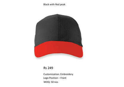 Black with Red