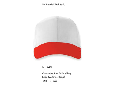 White with Red