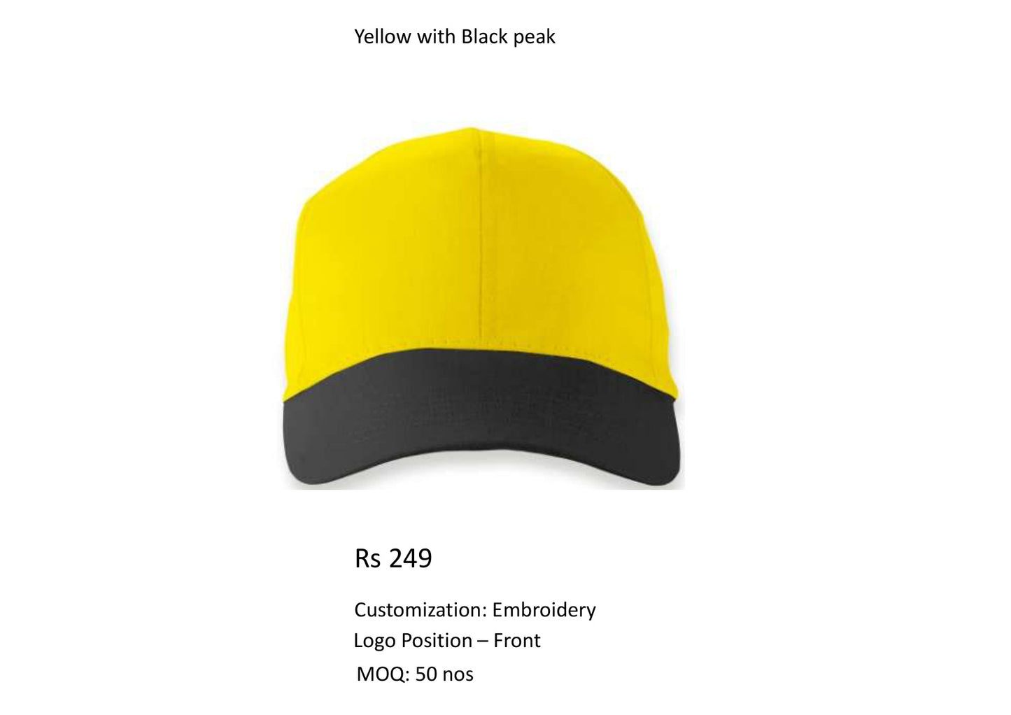 Yellow with Black