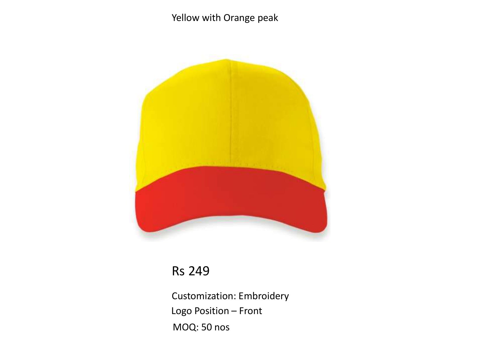 Yellow with Orange