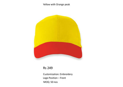 Yellow with Orange