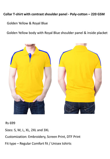 Golden Yellow & Royal Blue