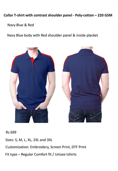Navy Blue & Red