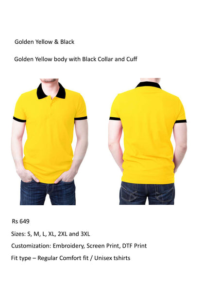 Golden Yellow & Black