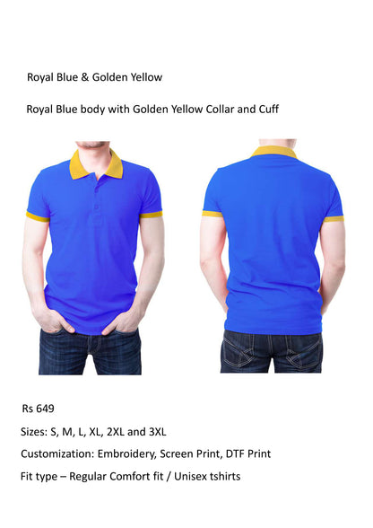 Royal Blue & Golden Yellow