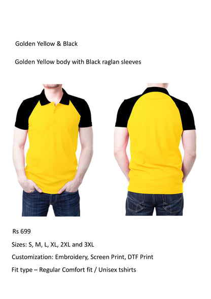 Golden Yellow & Black