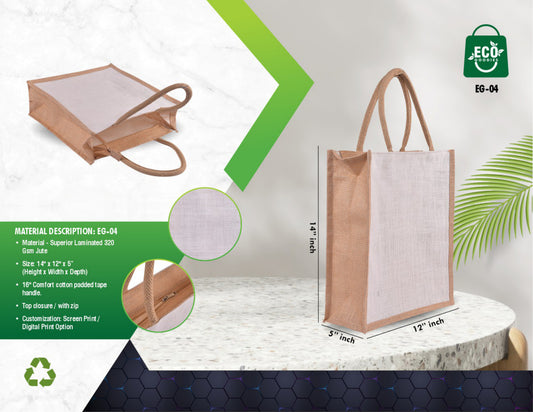 Natural Jute & White