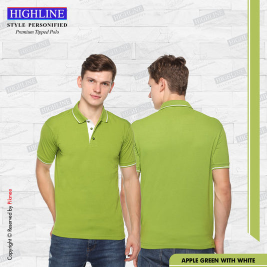 Apple Green with White