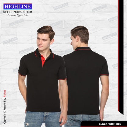 Black with Red
