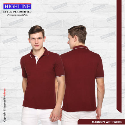 Maroon with White
