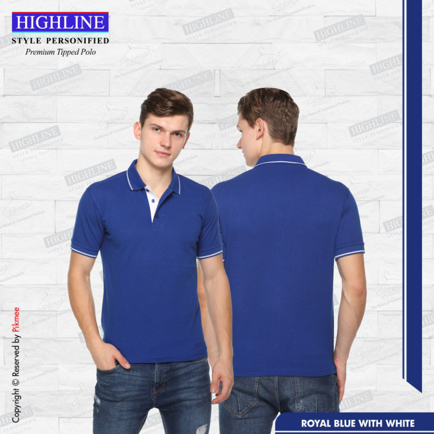 Royal Blue with White