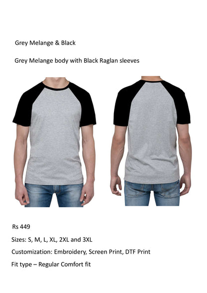 Grey Melange & Black
