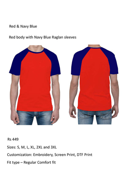 Red & Navy Blue