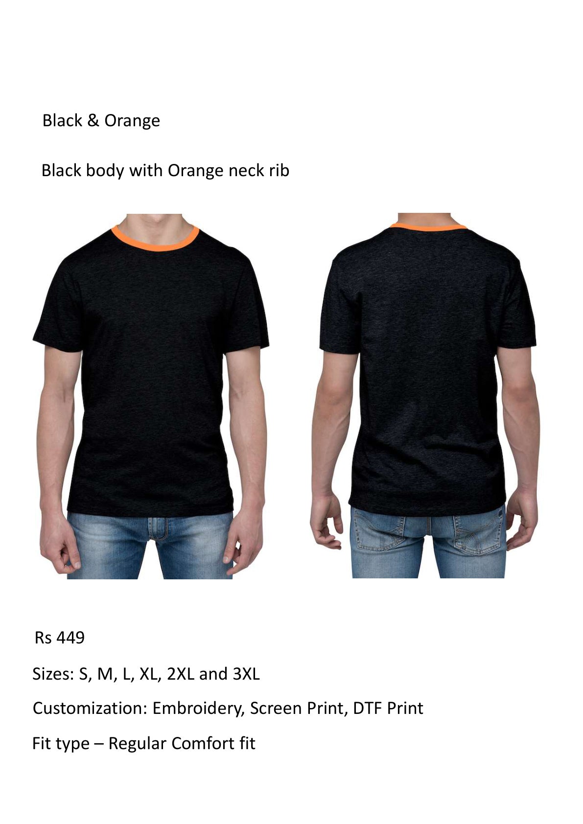 Black & Orange