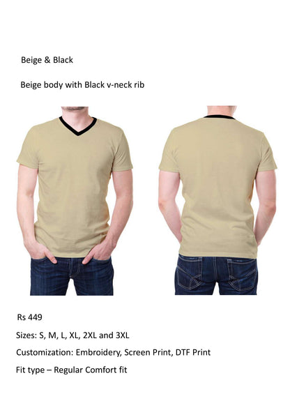 Beige & Black