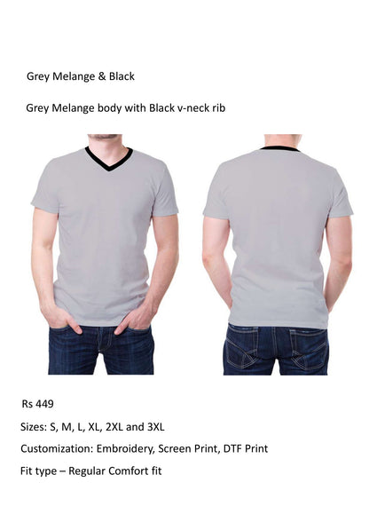 Grey Melange & Black