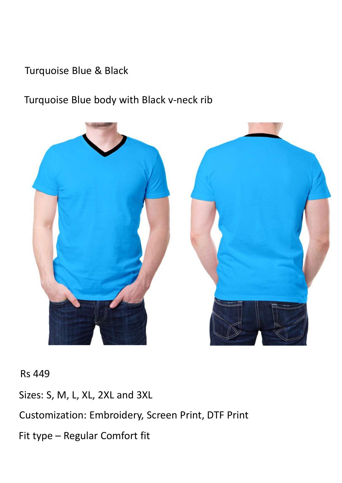 Turquoise Blue & Black