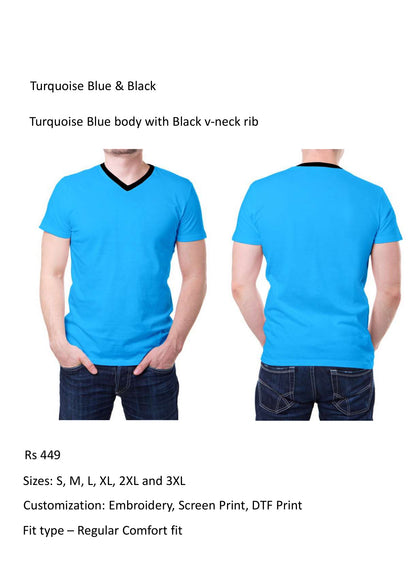 Turquoise Blue & Black