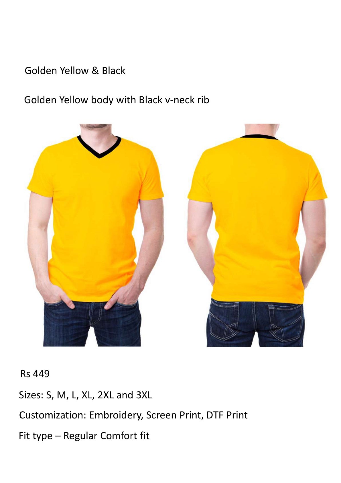 Golden Yellow & Black