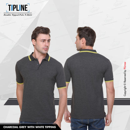Charcoal Grey with Yellow double tipping