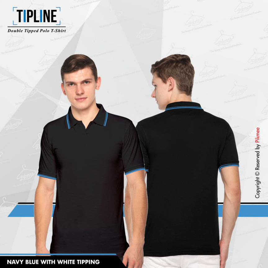 Black with Blue double tipping