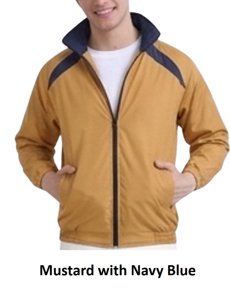 Mustard with Navy Blue