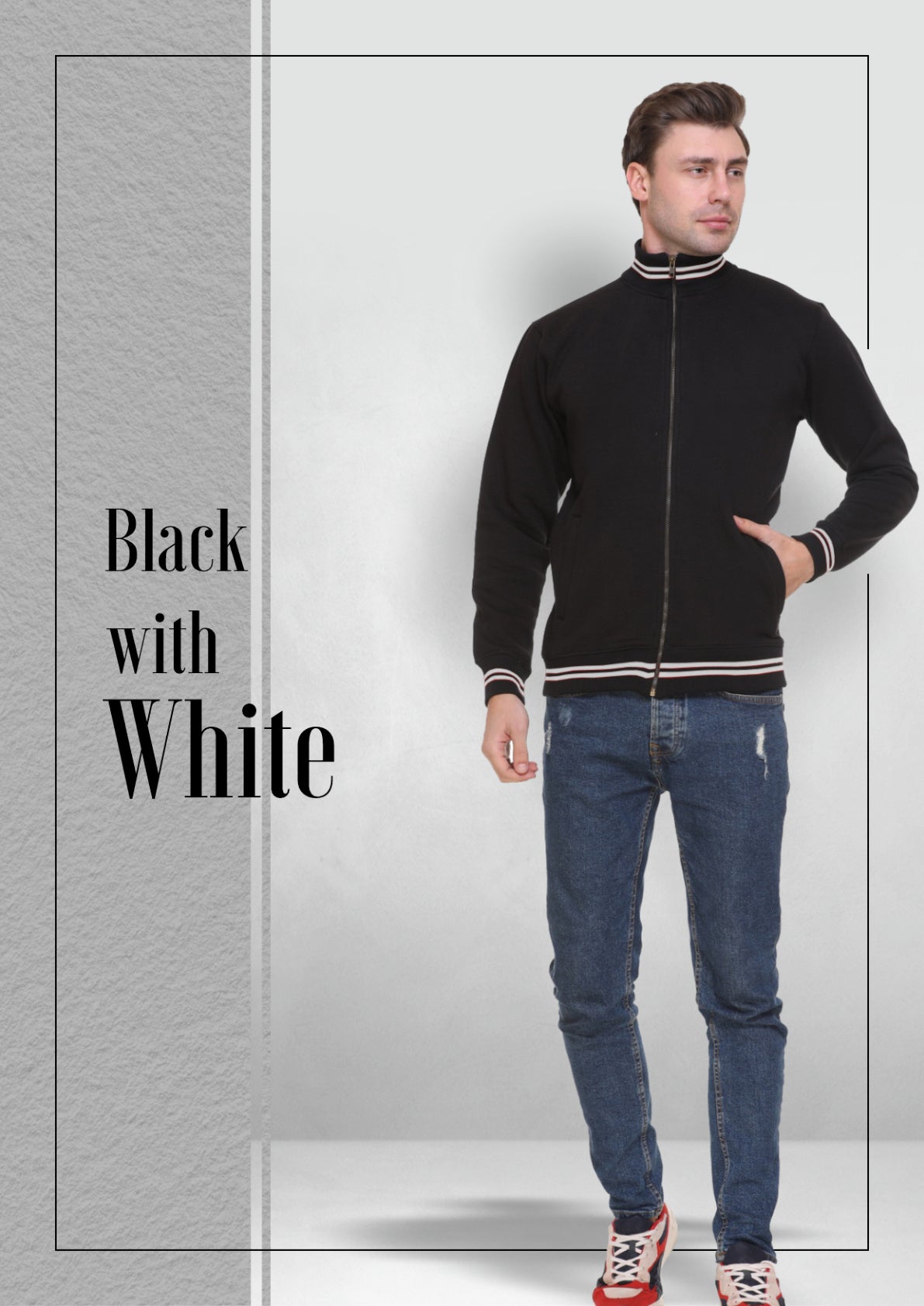 Black with White