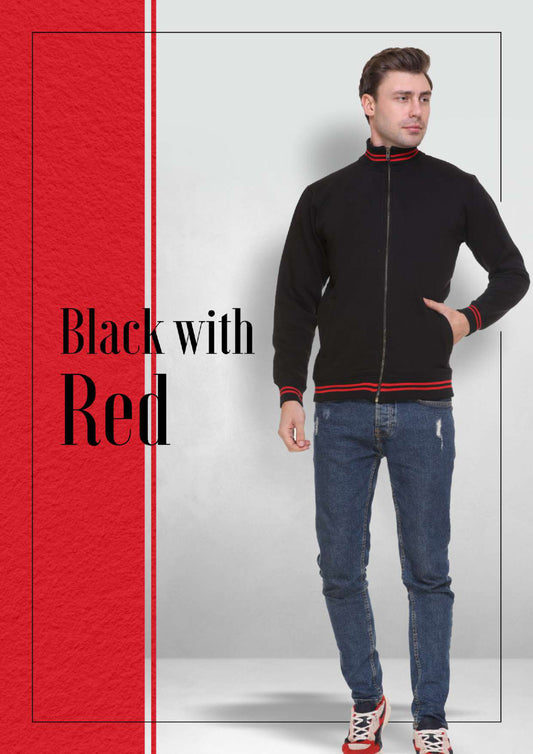 Black with Red