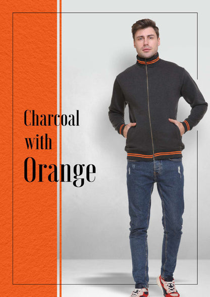 Charcoal with Orange
